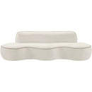  Manufacturer Color_Cream -- Swerve 101" Cream Velvet Upholstered Sofa IMAGE 8
