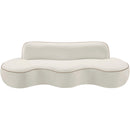  Manufacturer Color_Cream -- Swerve 101" Cream Velvet Upholstered Sofa IMAGE 9