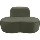  Manufacturer Color_Green -- Swerve Green Velvet Upholstered Chair IMAGE 3