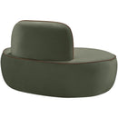  Manufacturer Color_Green -- Swerve Green Velvet Upholstered Chair IMAGE 6