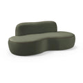  Manufacturer Color_Green -- Swerve 77" Green Velvet Upholstered Loveseat IMAGE 1