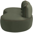  Manufacturer Color_Green -- Swerve 77" Green Velvet Upholstered Loveseat IMAGE 4