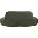  Manufacturer Color_Green -- Swerve 77" Green Velvet Upholstered Loveseat IMAGE 5