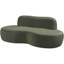  Manufacturer Color_Green -- Swerve 77" Green Velvet Upholstered Loveseat IMAGE 7