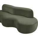  Manufacturer Color_Green -- Swerve 101" Green Velvet Upholstered Sofa IMAGE 15