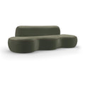  Manufacturer Color_Green -- Swerve 101" Green Velvet Upholstered Sofa IMAGE 1