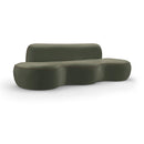  Manufacturer Color_Green -- Swerve 101" Green Velvet Upholstered Sofa IMAGE 1