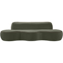  Manufacturer Color_Green -- Swerve 101" Green Velvet Upholstered Sofa IMAGE 3
