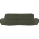  Manufacturer Color_Green -- Swerve 101" Green Velvet Upholstered Sofa IMAGE 5