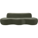  Manufacturer Color_Green -- Swerve 101" Green Velvet Upholstered Sofa IMAGE 8
