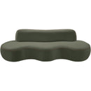  Manufacturer Color_Green -- Swerve 101" Green Velvet Upholstered Sofa IMAGE 9