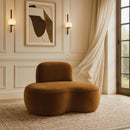  Manufacturer Color_Saddle -- Swerve Saddle Velvet Upholstered Chair IMAGE 2