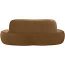  Manufacturer Color_Saddle -- Swerve 77" Saddle Velvet Upholstered Loveseat IMAGE 5