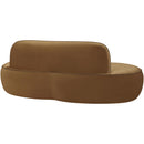  Manufacturer Color_Saddle -- Swerve 77" Saddle Velvet Upholstered Loveseat IMAGE 6