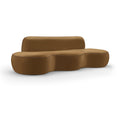  Manufacturer Color_Saddle -- Swerve 101" Saddle Velvet Upholstered Sofa IMAGE 1