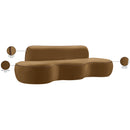  Manufacturer Color_Saddle -- Swerve 101" Saddle Velvet Upholstered Sofa IMAGE 20