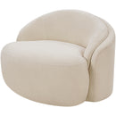  Meridian Caspian Beige Chenille Fabric Upholstered Chair IMAGE 10