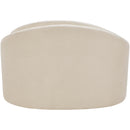  Meridian Caspian Beige Chenille Fabric Upholstered Chair IMAGE 5