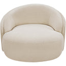  Meridian Caspian Beige Chenille Fabric Upholstered Chair IMAGE 6