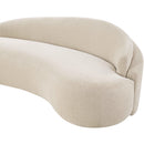  Meridian Caspian 101" Beige Chenille Fabric Upholstered Sofa IMAGE 13