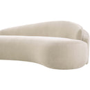  Meridian Caspian 101" Beige Chenille Fabric Upholstered Sofa IMAGE 14
