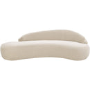  Meridian Caspian 101" Beige Chenille Fabric Upholstered Sofa IMAGE 7