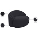  Manufacturer Color_Black -- Caspian Black Chenille Fabric Upholstered Chair IMAGE 13