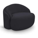  Manufacturer Color_Black -- Caspian Black Chenille Fabric Upholstered Chair IMAGE 1