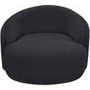  Manufacturer Color_Black -- Caspian Black Chenille Fabric Upholstered Chair IMAGE 6