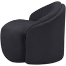  Manufacturer Color_Black -- Caspian Black Chenille Fabric Upholstered Chair IMAGE 9
