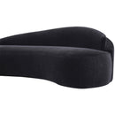  Manufacturer Color_Black -- Caspian 79" Black Chenille Fabric Upholstered Loveseat IMAGE 11