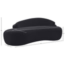  Manufacturer Color_Black -- Caspian 79" Black Chenille Fabric Upholstered Loveseat IMAGE 16