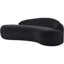  Manufacturer Color_Black -- Caspian 79" Black Chenille Fabric Upholstered Loveseat IMAGE 8