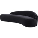  Manufacturer Color_Black -- Caspian 101" Black Chenille Fabric Upholstered Sofa IMAGE 12