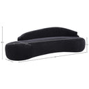  Manufacturer Color_Black -- Caspian 101" Black Chenille Fabric Upholstered Sofa IMAGE 19