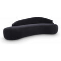  Manufacturer Color_Black -- Caspian 101" Black Chenille Fabric Upholstered Sofa IMAGE 1