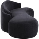  Manufacturer Color_Black -- Caspian 101" Black Chenille Fabric Upholstered Sofa IMAGE 4