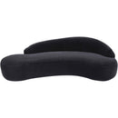  Meridian Caspian 101" Black Chenille Fabric Upholstered Sofa IMAGE 8