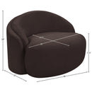  Manufacturer Color_Brown -- Caspian Brown Chenille Fabric Upholstered Chair IMAGE 14