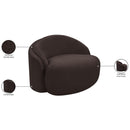  Manufacturer Color_Brown -- Caspian Brown Chenille Fabric Upholstered Chair IMAGE 15