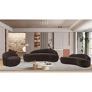  Manufacturer Color_Brown -- Caspian Brown Chenille Fabric Upholstered Chair IMAGE 16