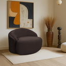  Manufacturer Color_Brown -- Caspian Brown Chenille Fabric Upholstered Chair IMAGE 2