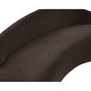  Meridian Caspian 79" Brown Chenille Fabric Upholstered Loveseat IMAGE 16
