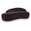  Manufacturer Color_Brown -- Caspian 79" Brown Chenille Fabric Upholstered Loveseat IMAGE 1