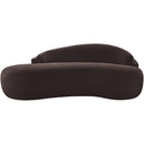  Meridian Caspian 79" Brown Chenille Fabric Upholstered Loveseat IMAGE 3