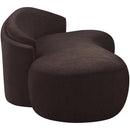  Manufacturer Color_Brown -- Caspian 79" Brown Chenille Fabric Upholstered Loveseat IMAGE 4