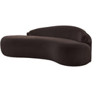  Manufacturer Color_Brown -- Caspian 79" Brown Chenille Fabric Upholstered Loveseat IMAGE 8