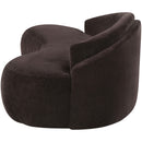  Manufacturer Color_Brown -- Caspian 101" Brown Chenille Fabric Upholstered Sofa IMAGE 9