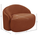  Manufacturer Color_Cognac -- Caspian Cognac Chenille Fabric Upholstered Chair IMAGE 14