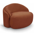  Manufacturer Color_Cognac -- Caspian Cognac Chenille Fabric Upholstered Chair IMAGE 1